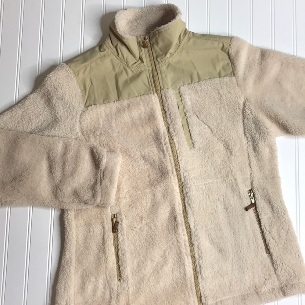 Cream fleece jacket NWOT